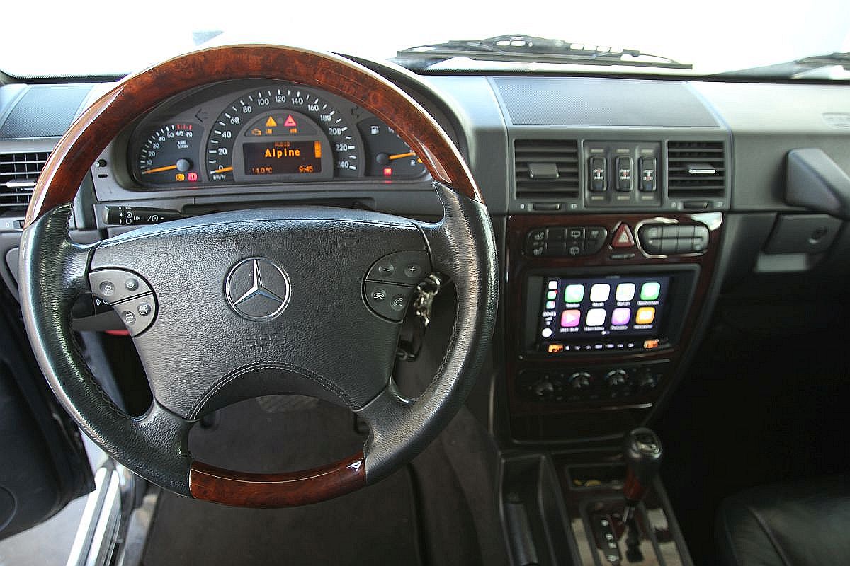 Apple Car Play, eingebaut in Mercedes G 463